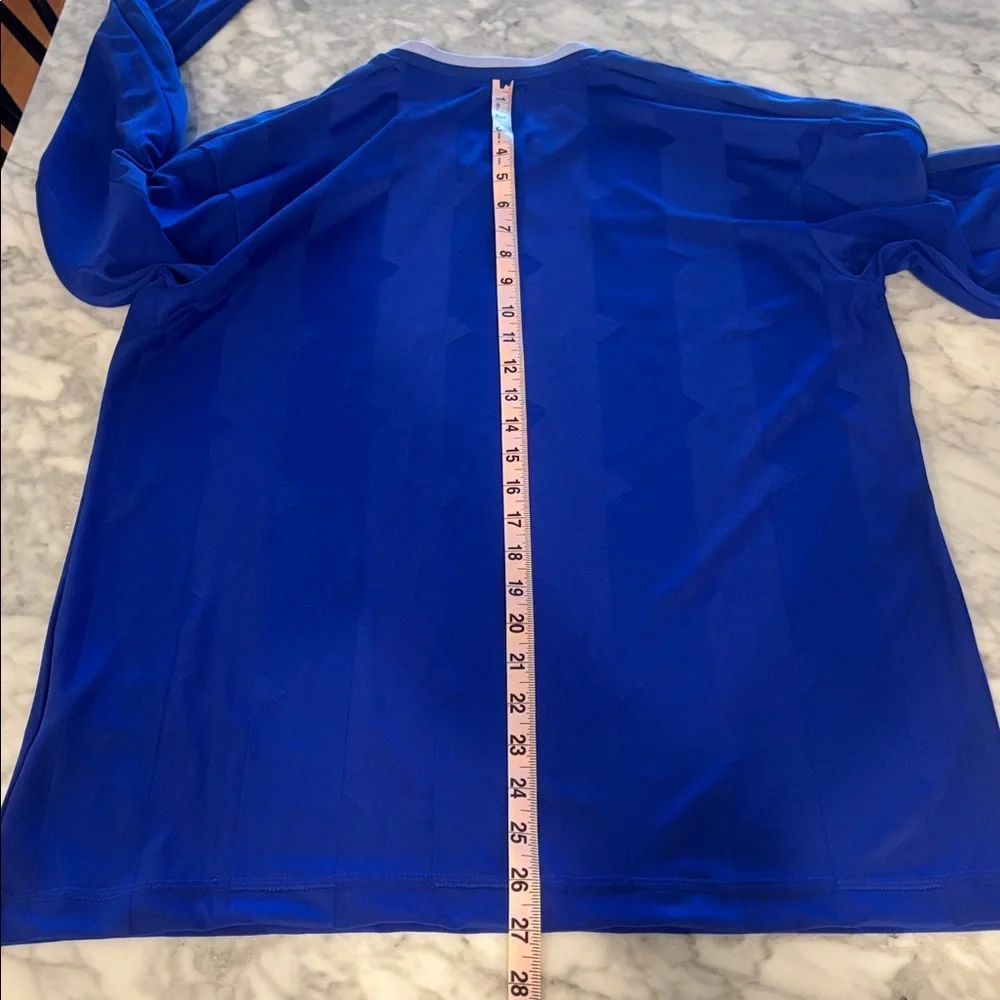Adidas Royal Blue Long Sleeve Shirt/Jersey size small